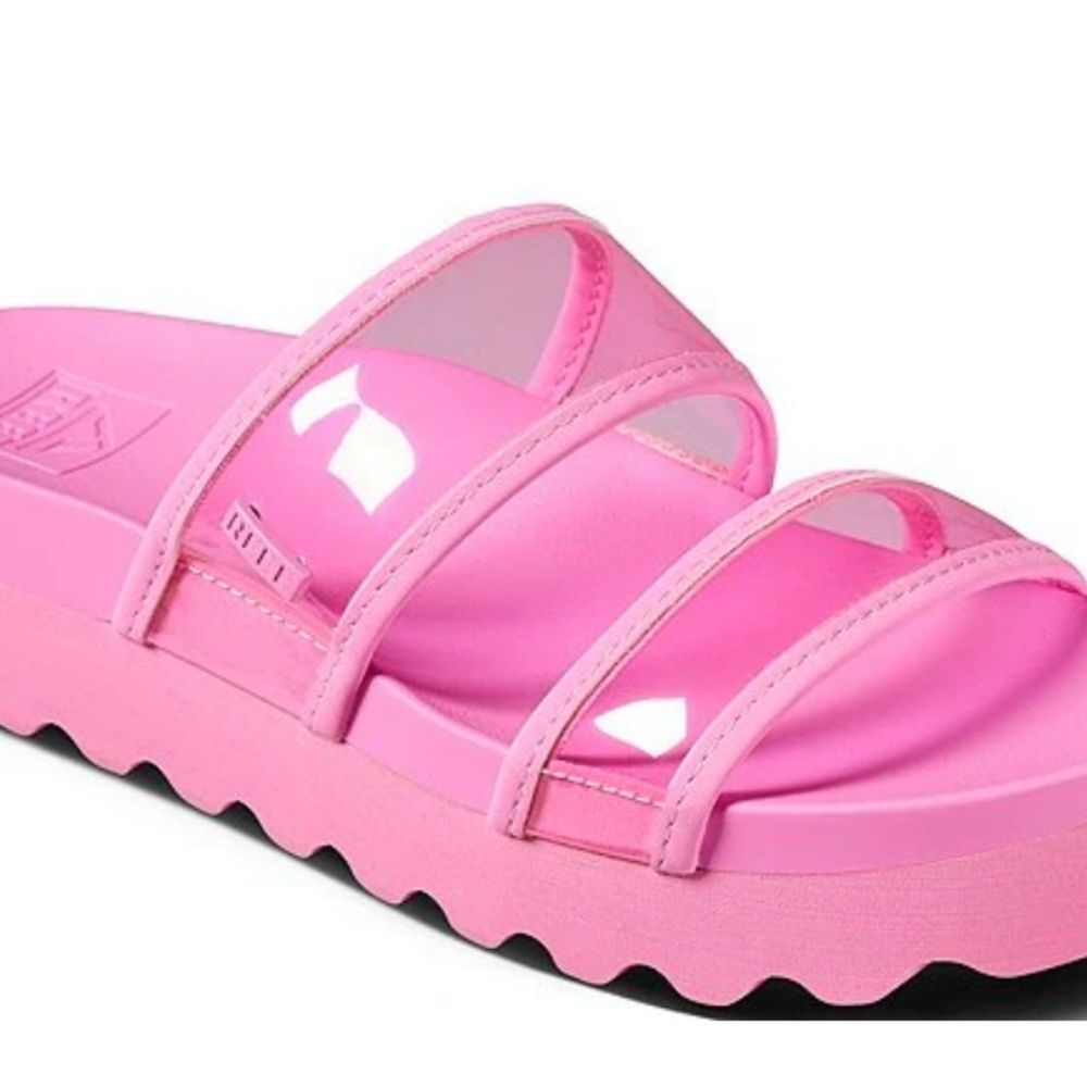 Reef Vista Hi-Energy Slide Sandals- Light Neon Pink - Picture 6 of 12